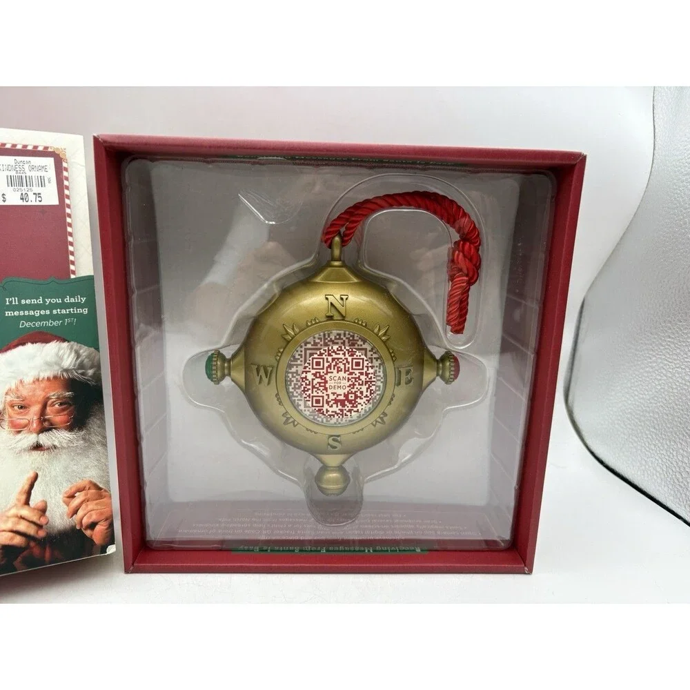 DEMDACO Santa’s Kindness Ornament QR Interactive Christmas Ornament Untested